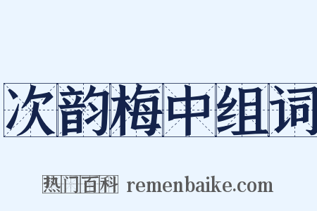 次韵梅中组词是什么意思的图片
